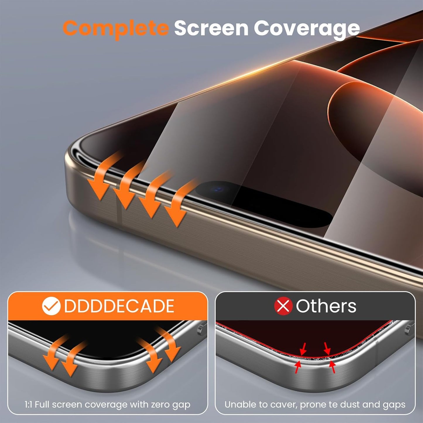 Screen Protector for iPhone 16 Pro Military Grade Tempered Glass Auto-Alignment OneTouch Kit Cell Phone Accessories Bubble Free Case Friendly Auto Dust-Removal Easy Install [1 Pack]