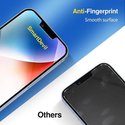 SMARTDEVIL 2-Pack Screen Protector for iPhone 12 Mini, Tempered Glass, HD Clear Film, Easy Installation, Dust-Free & Bubble-Free