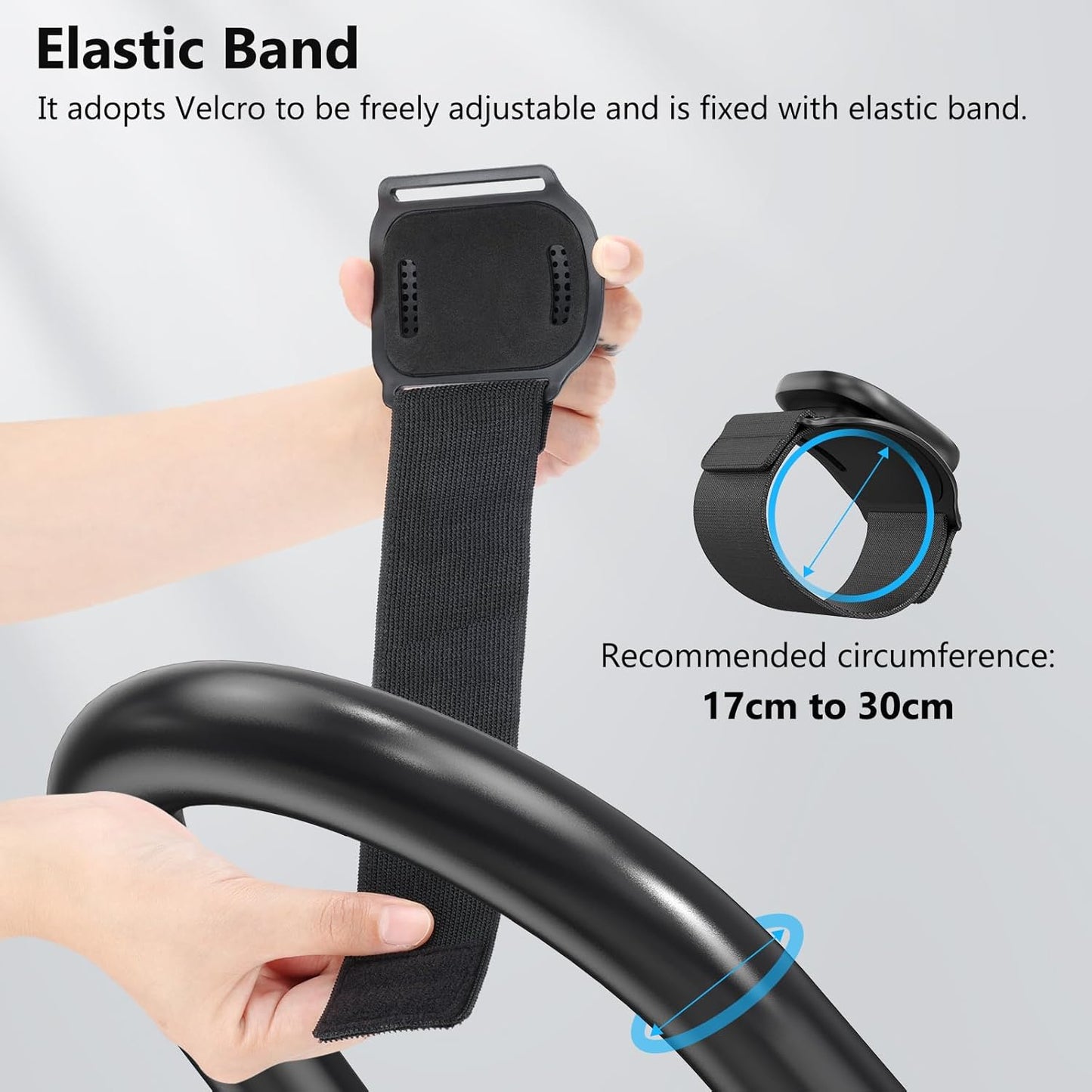 VRIG 360 Rotatable Magnetic Wristband Phone Holder, Armband Cell Phone Holder, Magnetic Phone Holder, Compatible with magsafe iPhone 16 15 14 13 12 Pro Max Plus Mini