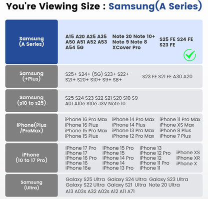DeBin Case for Galaxy A15 A25 A35 A54 5G A53 A52 A51 A50 A20 Note 20 10+ Note 9 8 XCover Pro S24 FE S23 FE Cell Phone Belt Holder Holster Clip Pouch Cover (Fits Samsung Phone with Otterbox Case) Black