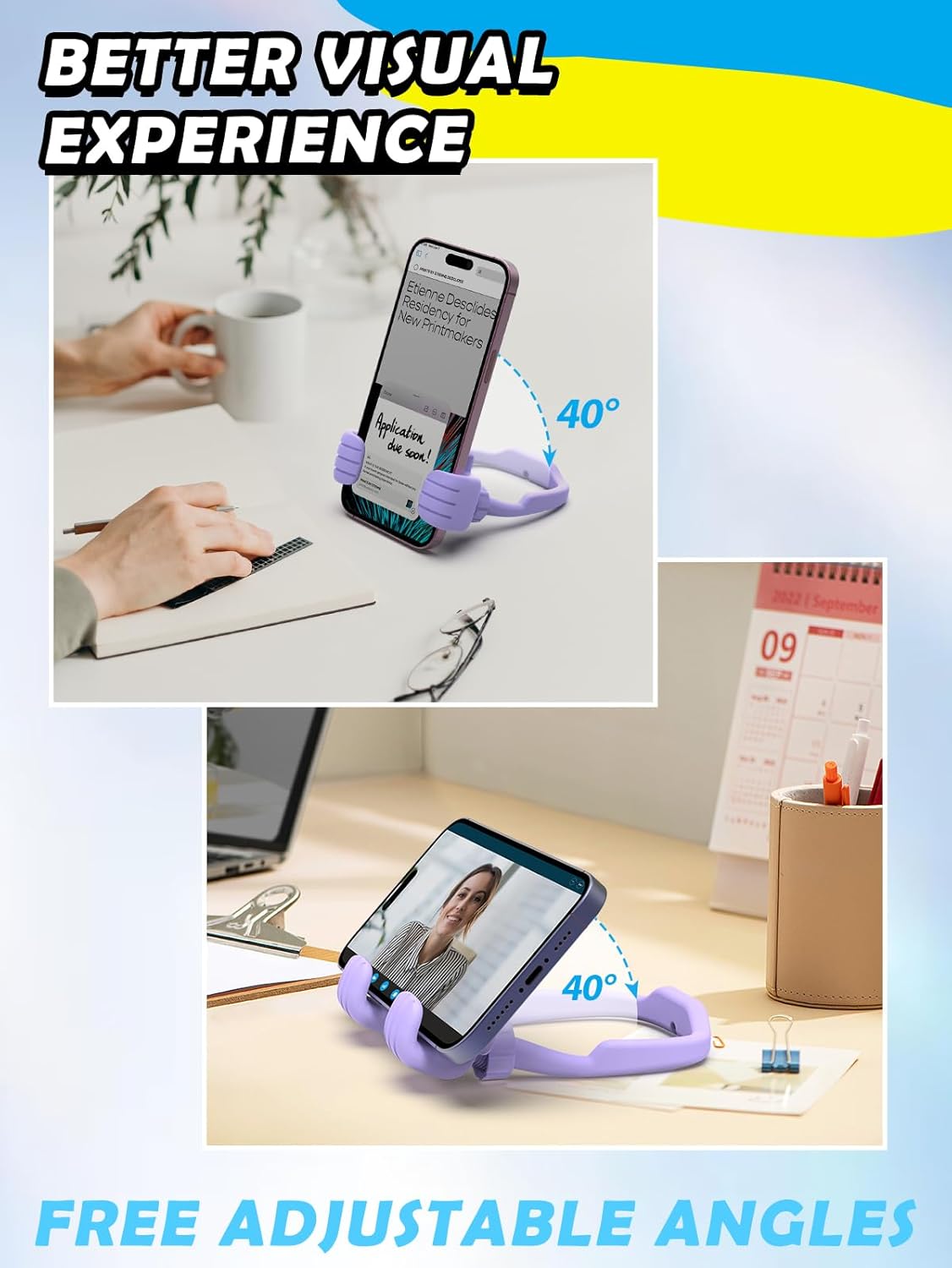 Graduation Gifts for Girls Boys Cell Phone Holder: Funny Gifts for Teens Kids Her Him Women Adults Tween Teenage 2025 College High School Kindergarten Thumbs Up Phone Stand Birthday Trendy Stuff