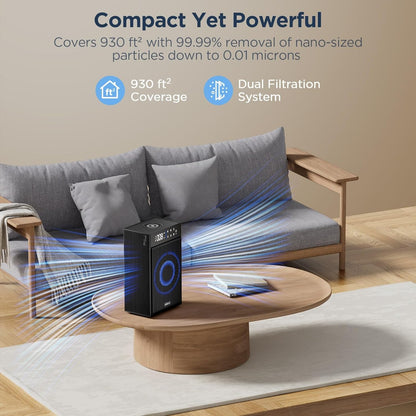CleanForce Rainbow Cube | World’s First 4-in-1 Space-saving Air Purifier with Bluetooth Speaker, Wireless Charger & Aroma Diffuser | Swiss Tech，over 900ft² Coverage | Ultra-Quiet
