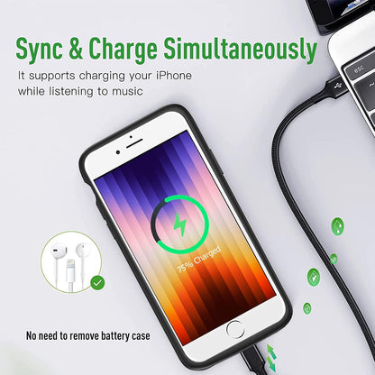 Battery Case for iPhone 7/8/6s/6/SE 2020/SE 3, [10000mAh] Rechargeable Smart Extended Charging Case Compatible with iPhone SE 3/6/6s/7/8/SE 2020 (4.7 inch) Backup Power Battery Pack Charger Case-Black