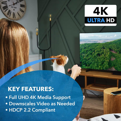 OREI 4x4 HDMI 4K Matrix Switch/Splitter, (4-Input, 4-Output) with Remote Control Supports UltraHD 4K@60Hz 4:4:4, HDR, YUV, HDMI 2.0, HDCP 2.2, 3D, 1080p, 18 GBPS - Downscaler (4K & 1080p Together)