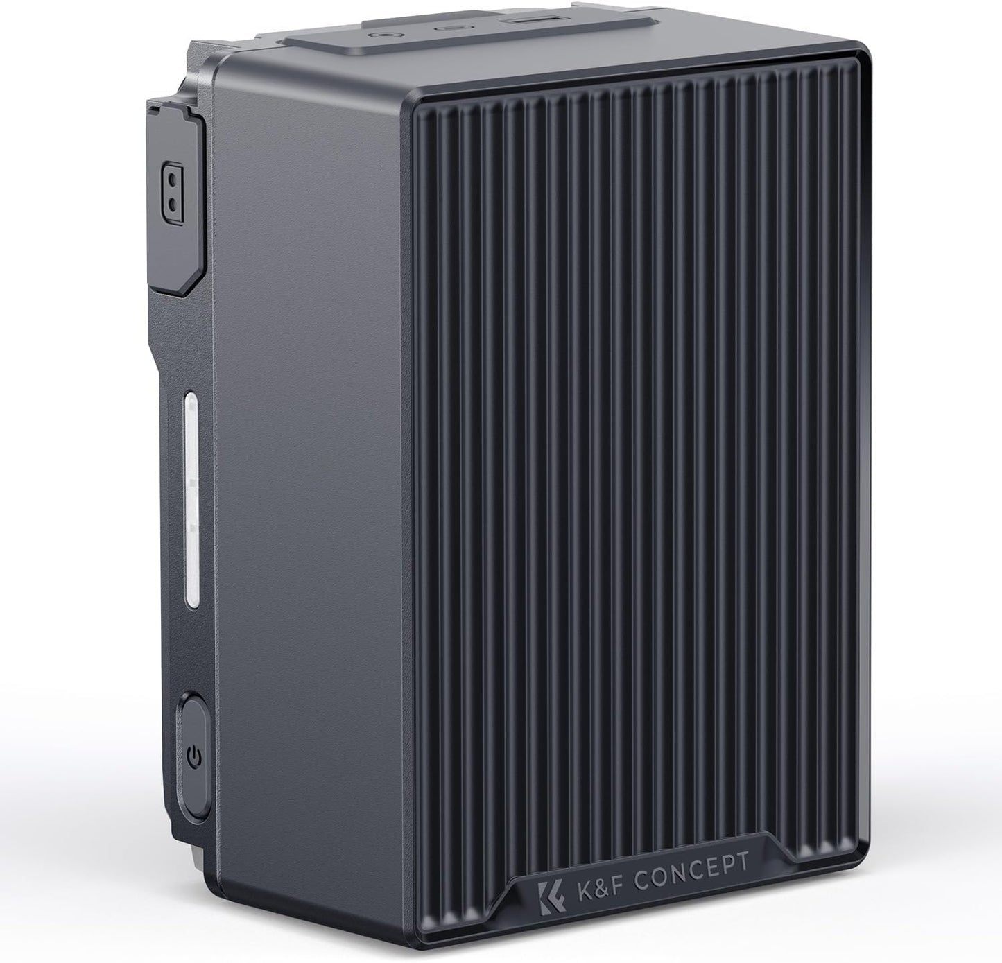 K&F CONCEPT V Mount Battery, 99Wh 6700mAh V-Mount Battery with PD 100W USB-C Fast Charging, with Dual D-TAP/A/USB-C/DC/TFT Display/Emergency Light for Camera, Camcorder, Monitor, Video Light