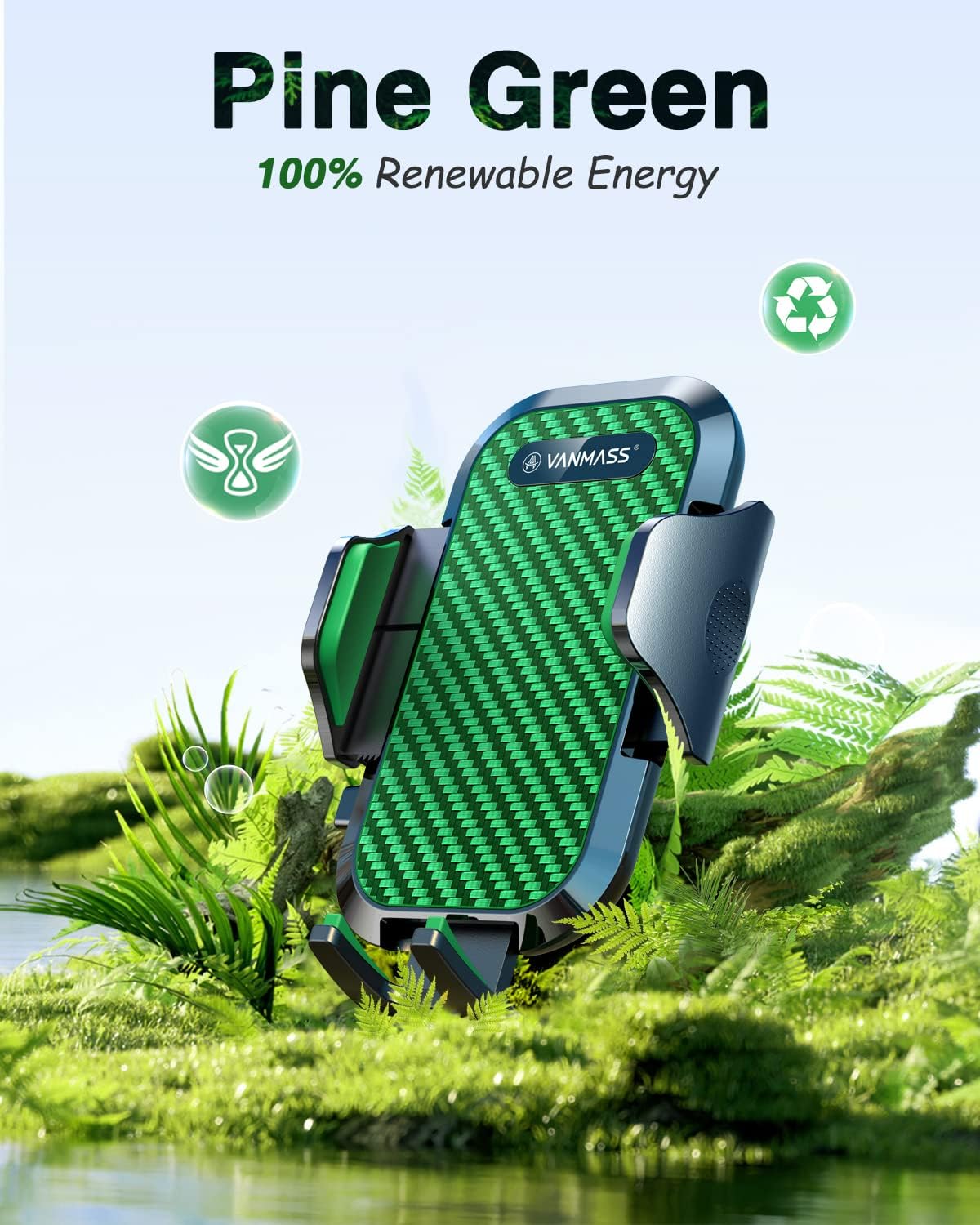 VANMASS [Longest Lasting] True Military-Grade Car Phone Holder Strongest Suction & Clip Cell Mount Dashboard Windshield Vent Automobile Cradle Truck Accessories for iPhone 16 15 Pro Max 14 13 Android