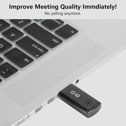 USB Microphone for Laptop and Desktop Computer, High Sensitivity for Clear Call, Plug-and-Play, High Gain, Cordless Mini-Sized Portable, Ideal for Work & Study