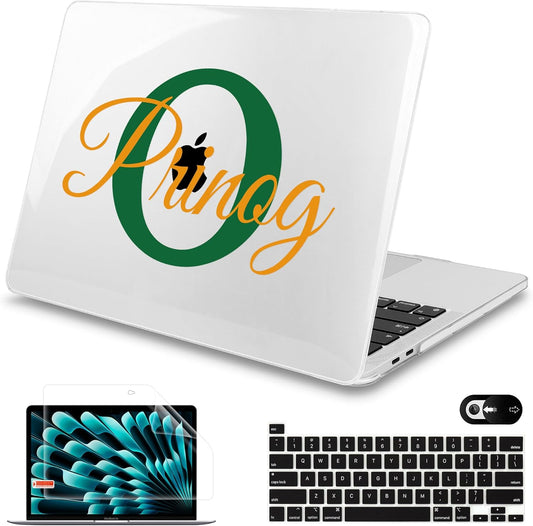 Mektron Customizable Name for MacBook Pro 13-inch Case 2022 2021 2020 Release A2338 M2 M1 A2289 A2251, DIY Plastic Hard Shell Cover for New MacBook Pro 13.3-inch Touch Bar Fits Touch ID