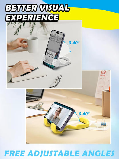 Dad Gifts for Fathers Day from Daughter Son Cell Phone Stand: 8 Pack UPGRADE Adjustable Thumbs Up Lazy Phone Holder for Desk Fun Birthday Gifts for Grandma Teens Girls Boys Adults Husband from Wife