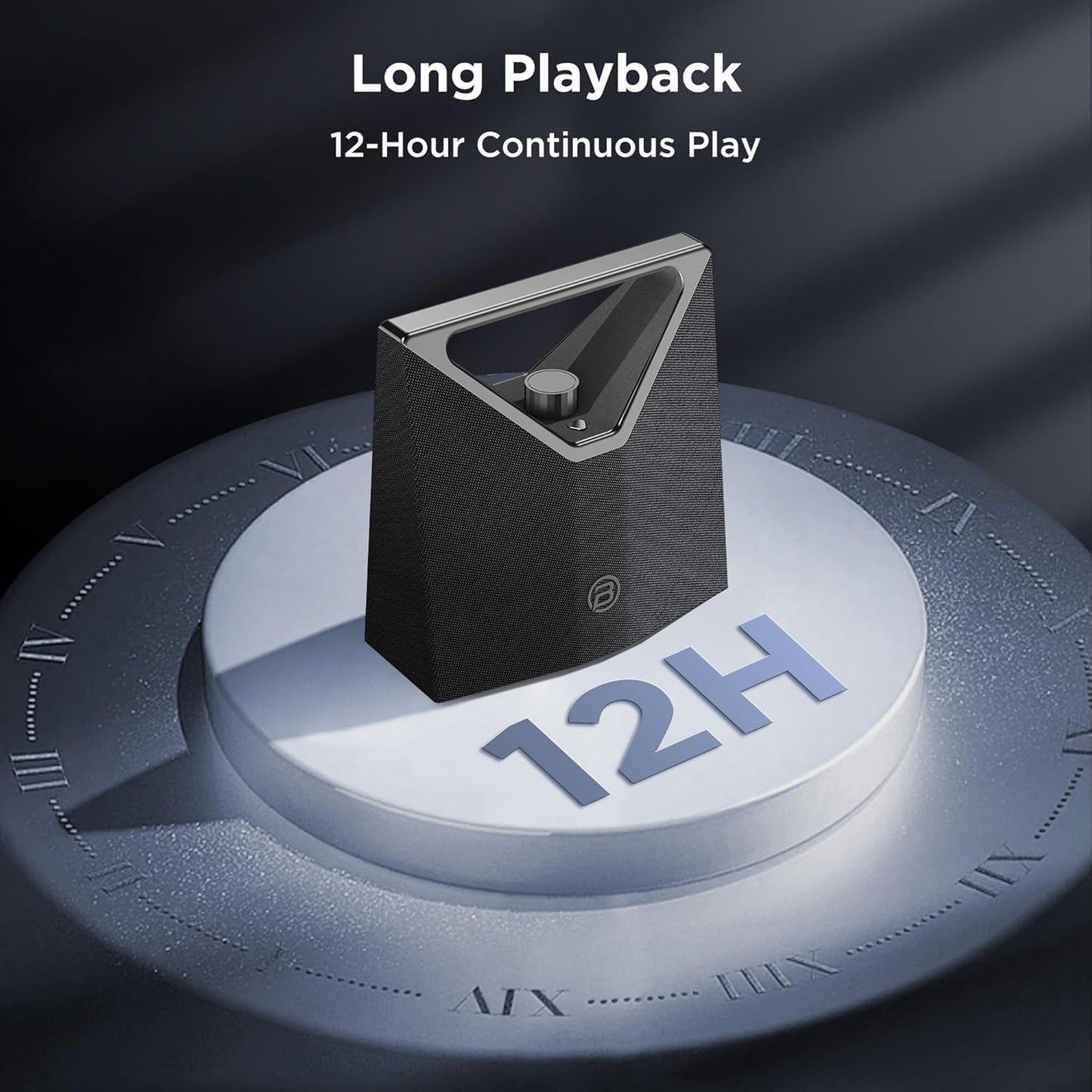 BUGANI Bluetooth Speaker Loud 80W,Waterproof Large Bluetooth Speaker Subwoofer Hi-Res Audio, 12H Playtime Party Outdoor Speakers for Camping,Beach, Gray