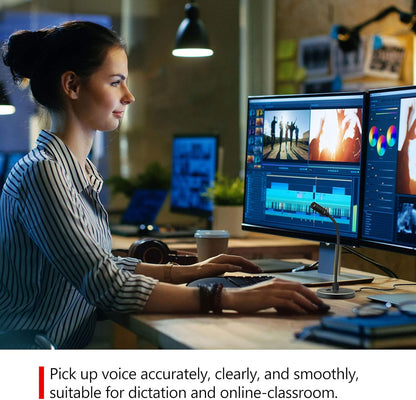 CMTECK USB Computer Microphone G009, Noise-Cancelling Recording Desktop Mic for PC/Laptop for Online Chatting, Home Studio, Podcasting, Gaming, Skype, YouTube with Mute Function(Windows/Mac)