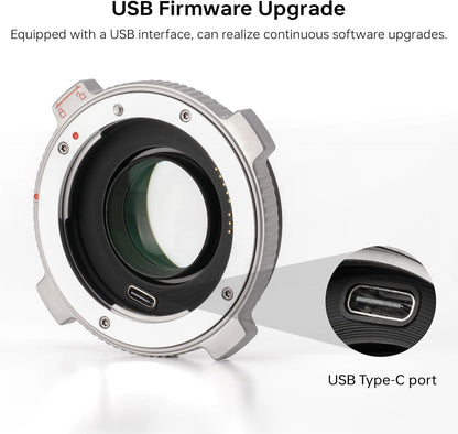 VILTROX EF-M2 Pro Lens Mount Adapter Auto Focus 0.71x Reducer Speed Booster with Security Lock Compatible with Canon EF Mount Lens to M4/3 Camera GH4 GH5 GH5S GF6 GX85 GX7 Olympus E-M5 E-M10 E-PL5