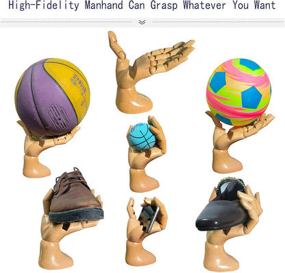 Mannequin Hand, Cell Phone Stand,Phone Holder,Phone Stand for Desk,Phone Holder for Desk,poseable Figure,Articulated Fingers,Cell Phone Stand,Male Hand of Left for Mobile Phone.