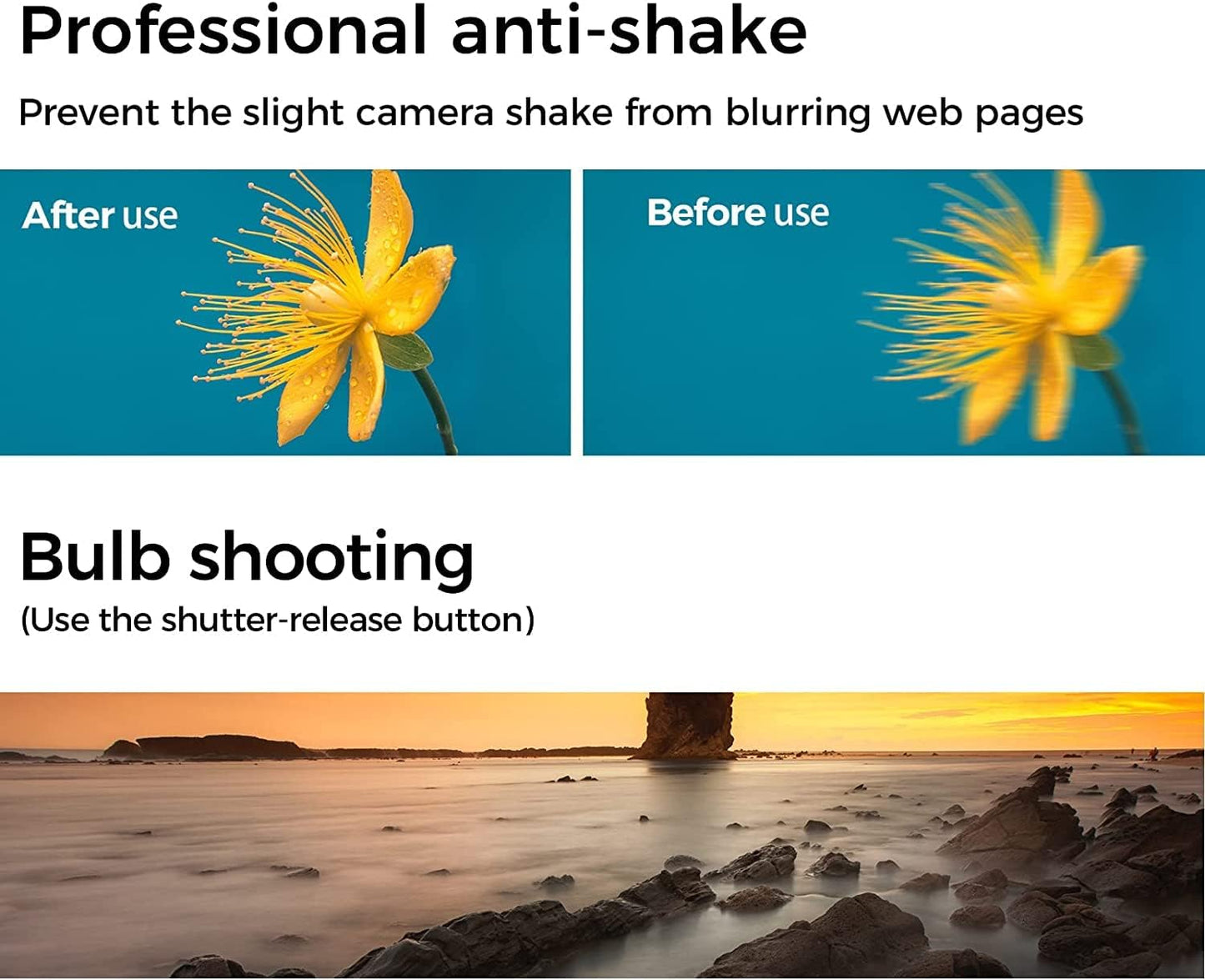 Wireless Shutter Release Camera Remote Control for Sony A7C,A7III,ZV-1,ZV-E10,ZV-1F,A6100,A6400,A6700,A7IV,RX100 VII,A9,A9 II,DSC-RX0 II,DSC-RX100 VII; Replace RMT-P1BT