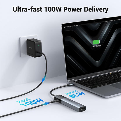 MOKiN USB C Hub, 5 in 1 USB CMultiport Adapter 8K HDMI(DP1.4 with DSC), 100W PD, 3 USB-A Data Ports, USBC Dongle for MacBook Pro/Air, iPad Pro, iMac, iPhone 15 Pro/Pro Max,XPS, Dell, Lenovo