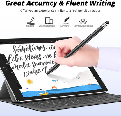 Rubber Tips for Stylus Pens (15 Pair, 0.2'' & 0.28'') Replacement nibs for Touch Screen Pen,Soft,No Scratches,Universal Stylus Ends