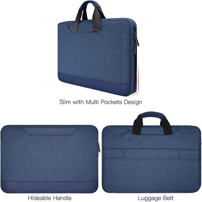 14-15 Inch Laptop Sleeve Case Men Women Bag for MacBook Pro 14 M4/M3/M2, Macbook Air 15 M4/M3, HP Pavilion/Chromebook 14, Dell Inspiron 13 5000, Lenovo Acer ASUS Chromebook 14, Surface 15 Case, Blue