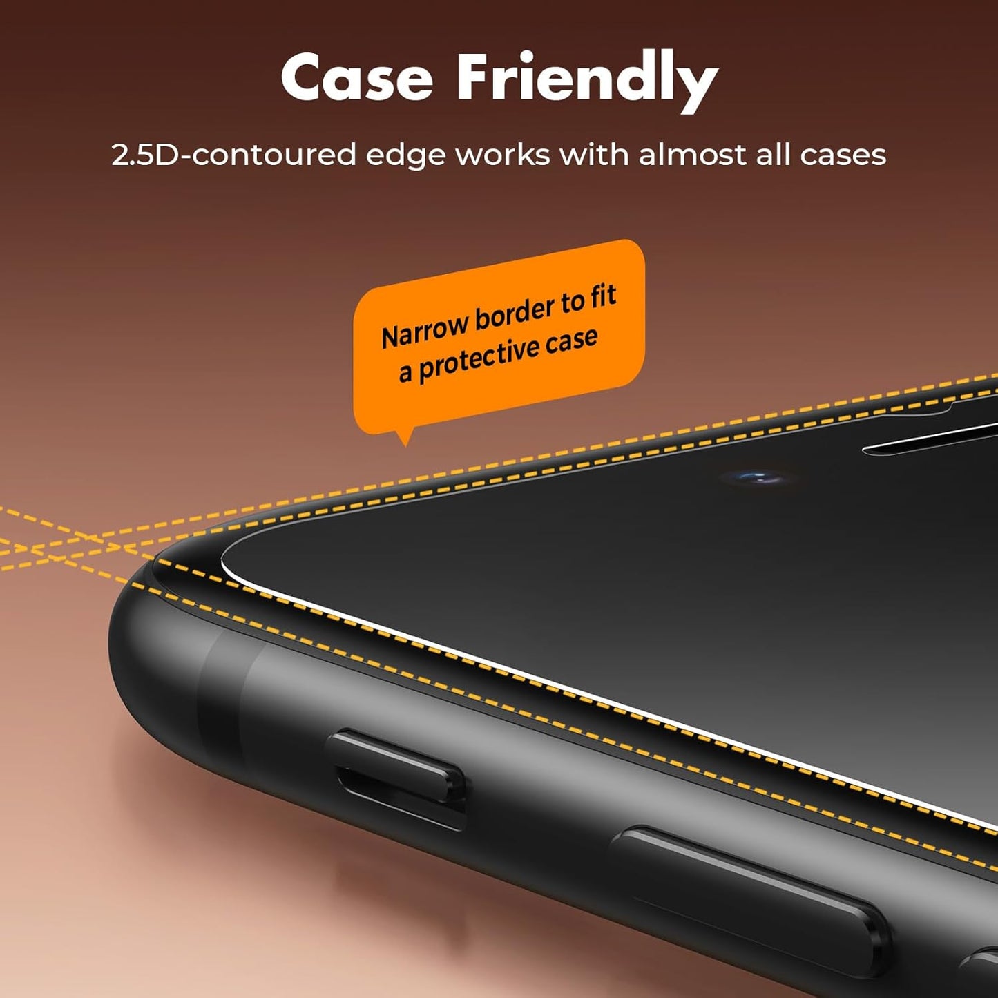 UNBREAKcable Shatterproof Tempered Glass Screen Protector for iPhone SE 2022/SE 2020, iPhone 8/7 [2-Pack] [99.99% HD Clear] [Easy Installation Frame] [9H Hardness][Bubble Free] for Apple 4.7''