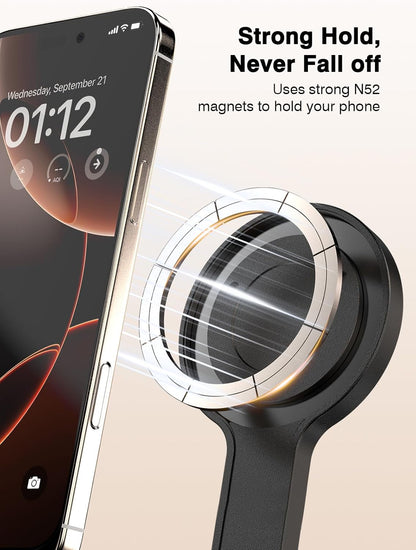 𝟐𝟎𝟐𝟓 𝐔𝐩𝐠𝐫𝐚𝐝𝐞𝐝 for Magsafe Tripod for iPhone,65”Extendable Strong Magnetic Selfie Stick for iPhone with Remote,Portable Cell Phone Tripod Stand for Vlogging Video Vacation Travel Essentials