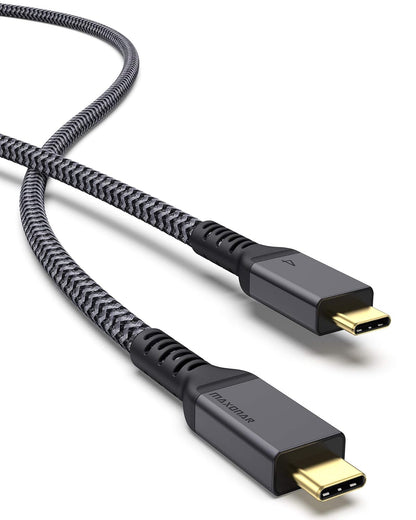 Maxonar [4Ft] Thunderbolt 4 Cable, 240W Thunderbolt Cable 40Gbps Sync 8K/5K@60Hz Display and for Thunderbolt 4, Thunderbolt 3, USB4, and USB-C Devices