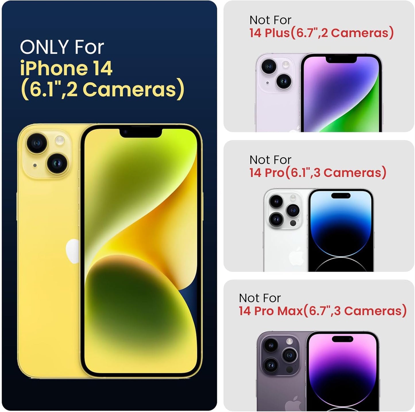 FireNova Designed for iPhone 14 Case, Silicone Upgraded [Camera Protection] Phone Case with [2 Screen Protectors], Soft Anti-Scratch Microfiber Lining Inside, 6.1 inch, Khaki