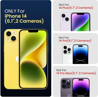 FireNova Designed for iPhone 14 Case, Silicone Upgraded [Camera Protection] Phone Case with [2 Screen Protectors], Soft Anti-Scratch Microfiber Lining Inside, 6.1 inch, Stone