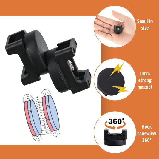 15Pcs (+100 pcs zip ties) Magnetic Cable Clips Zip Tie Mount Base, Cable Ties Holder, Multipurpose Wire Cable Holder for Magnetic Cable Management, Electrical Organization Supplies for Wire (BLACK15)