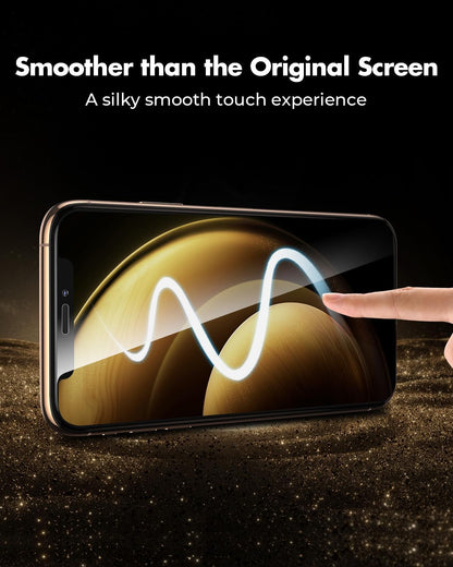 UNBREAKcable Tempered Glass Screen Protector Film for iPhone X/11 Pro/XS (5.8 Inches) [Pack of 2] HD 9H Hardness [Anti-Scratch, Anti-Fingermarks, Bubble Free and Ultra Clear]