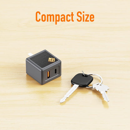 𝐒𝐥𝐢𝐦𝐐 30W USB C GaN Quick Charger PD Mini Type C Wall Fast Charging Block Adapter Foldable Plug Compact Mini GaN Charger for iPhone 13Pro/Max12Mini/iPad Pro/Galaxy/Note 20/Pixel(Upgrade, Grey)