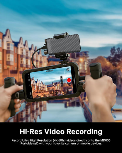 4TB Portable SSD, Up to 2000MB/s, USB 3.2 Gen 2x2 External Solid State Drive, Dual USB-C&A, Compatible with iPhone 15/16/17, Android, Mac, Laptops, Tablets, Smart TVs, Cameras, Game Consoles