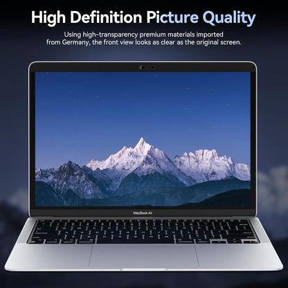 Privacy Screen MacBook Pro 13 Inch(2016-2022, M1, M2)/MacBook Air 13 in (2018-2021, M1), Magnetic Removable Anti Glare Blue Light Filter with Camera Cover,Anti Spy Laptop Screen Protector for Mac 13In