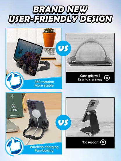 Cell Phone Stand Thumbs Up Lazy Phone Holder: Graduation Gifts for Kids Teen Boys Him 2025 Phone Stand for Desk Back to School Supplies Gifts for Men Women Birthday Funny Cool Gadgets Trendy Stuff