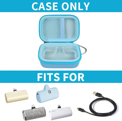 Portable Charger Power Bank Case for Swyop/for Feob/for Charmast/for JEJILL/for LanLuk/for VEGER/for iWALK/for Taegila/for Kuulaa and More Small Charging Battery Pack - Bag Only (SkyBlue)