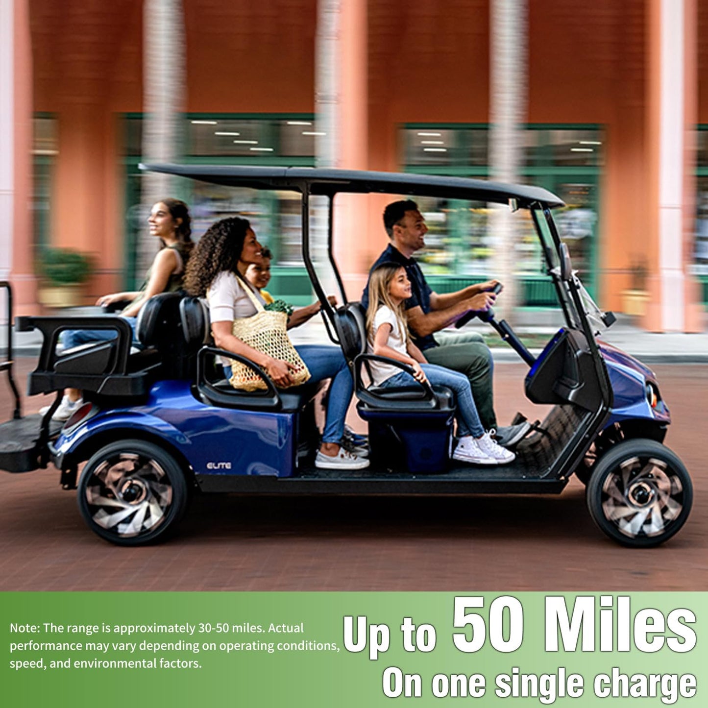 OKMO 36V 100AH Golf Cart Lifepo4 Lithium Battery with 43.8V 22A Charger, Built in 250A Bluetooth BMS, Peak Current 500A(3-5s), Perfect for Golf Cart