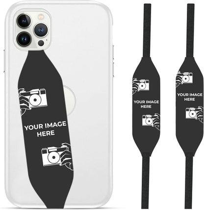 Phone Grip Strap - Pack of 2 Reversible Finger Holder for Phone Back, Customizable Anti-Slip Design, Wireless Charging Compatible Detachable Holder for iPhone - Animals Custom