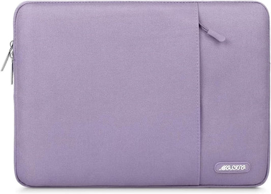 MOSISO Laptop Case 15 inch, 15 inch Laptop Sleeve Compatible with MacBook Air 15 M4 A3241 M3 A3114 M2 A2941 2025 2024 2023,Dell XPS 15,Polyester Vertical Computer Sleeve Bag with Pocket, Purple