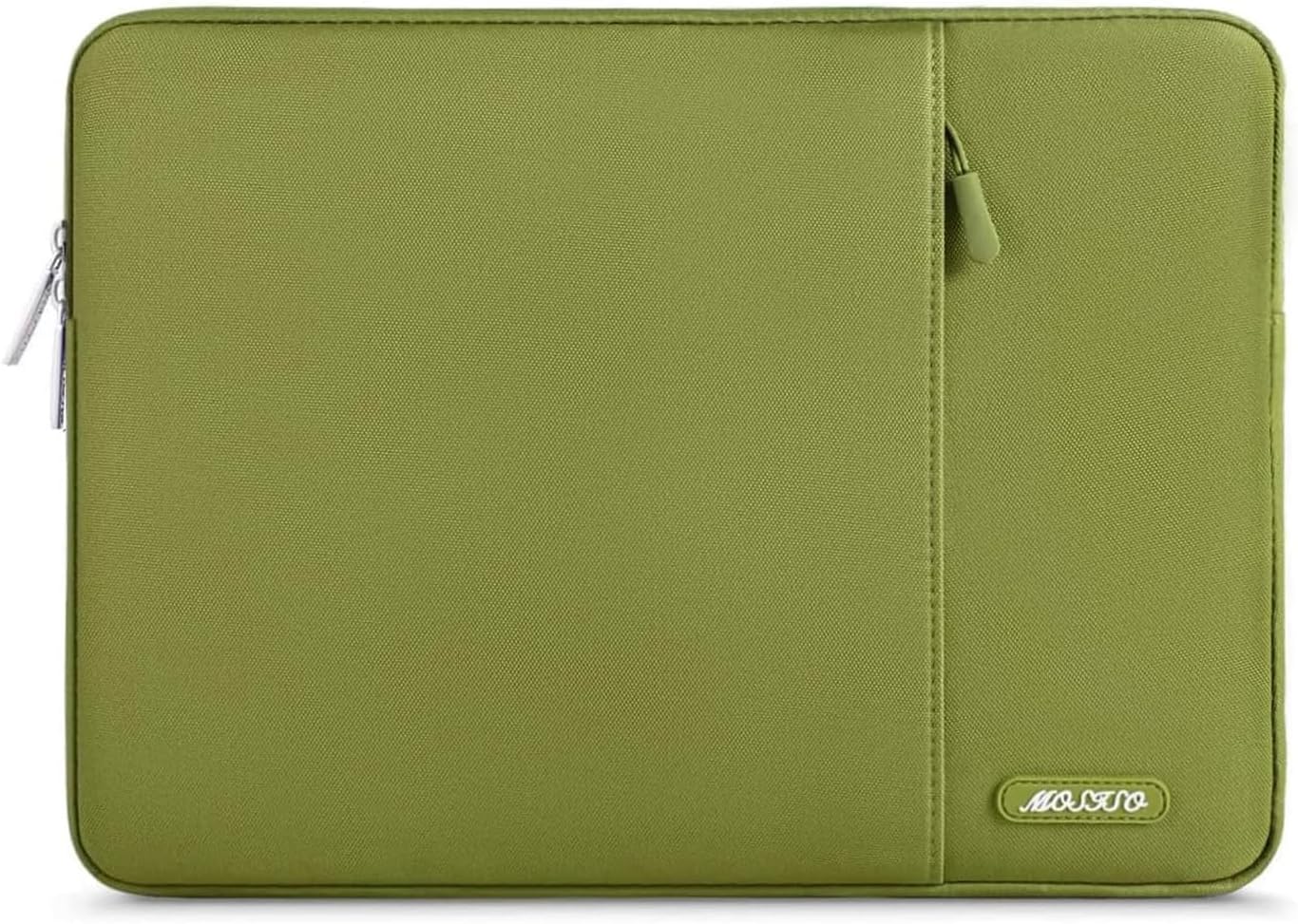 MOSISO Laptop Case 15 inch, 15 inch Laptop Sleeve Compatible with MacBook Air 15 M4 A3241 M3 A3114 M2 A2941 2025 2024 2023,Dell XPS 15,Polyester Vertical Computer Sleeve Bag with Pocket, Chartreuse