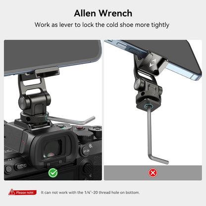 SmallRig Multifunctional Universal Cell Phone Mount Adapter, Phone Tripod Mount with Cold Shoe, Phone Holder for iPhone 16 15 14 13 12 11, Fits for Tripod Monopod Phone Cage Camera cage-3559