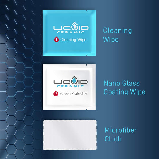 Glass Screen Protector With $200 Coverage | Wipe On Shatter and Scratch Resistant Nano Protection for All Phones Tablets and Smart Watches - Universal