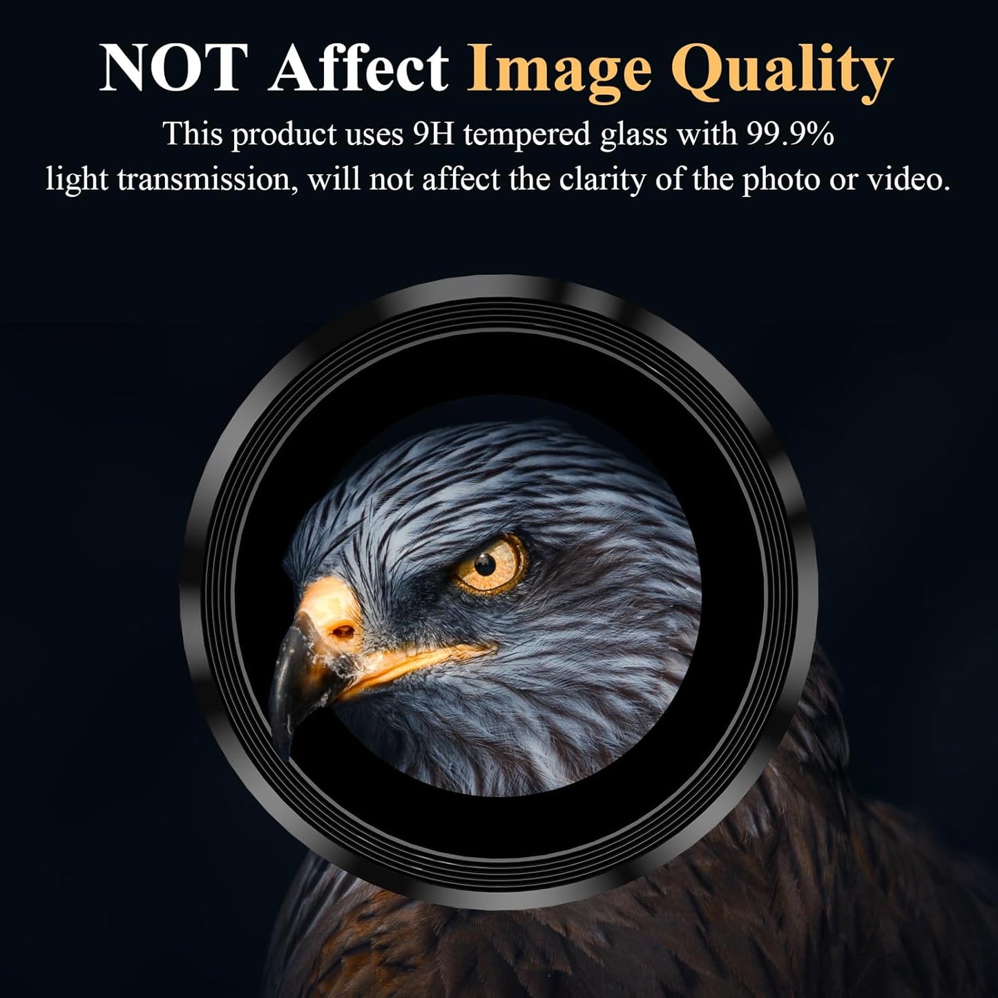 YWXTW Camera Lens Protector for Samsung Galaxy S24 Plus Accessories, 9H Tempered Glass Metal Individual Ring Camera Cover Screen Protector for S24 Plus, Case Friendly, Anti Scratch (Onyx Black)