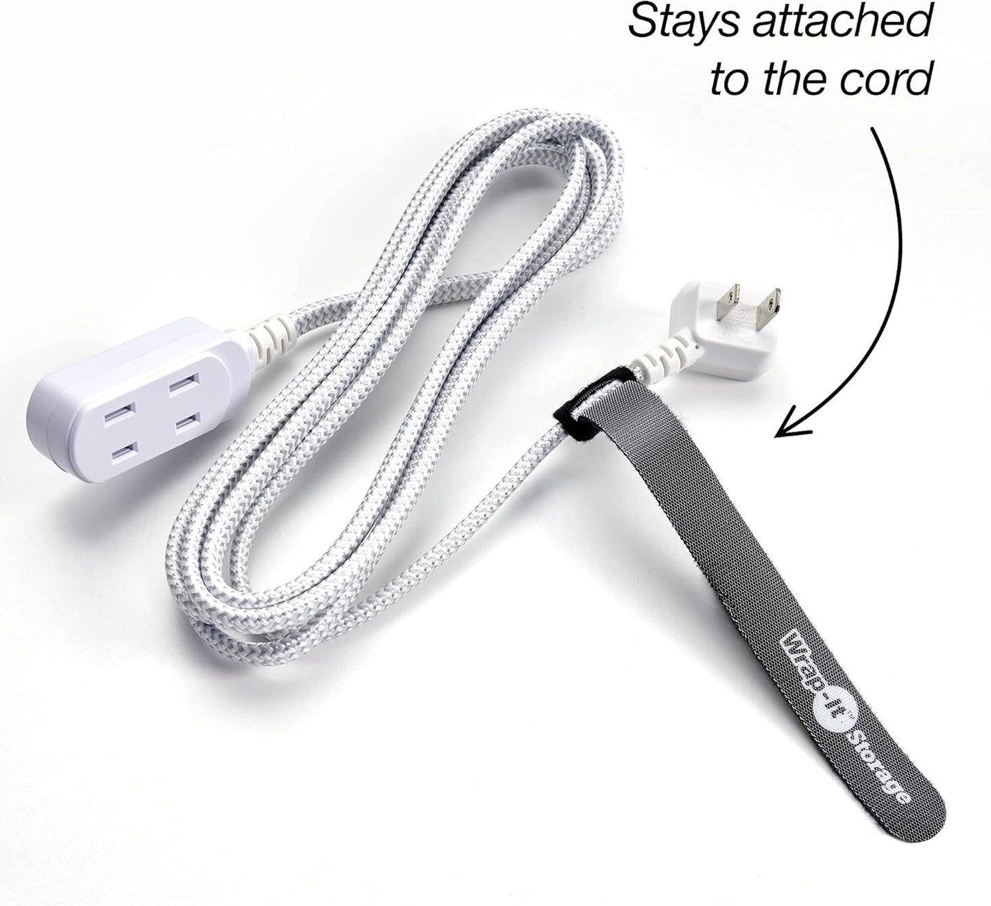 Wrap-It Storage Cable Management Value Pack - 40 Self-Gripping Cable Ties, 20 Cable Labels, 12ft Perforated Self-Gripping Roll - For Home, Office, Desk, Wire, Cable Wrap, Cord Management Organization