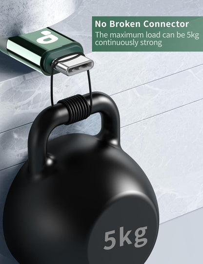 USB to USB C Cable Fast Charging 10FT USB A to USB C Charger Cord, Upgraded Extra Durable Braided USBC Cable Compatible with iPhone 16 15 Pro Max,Samsung Galaxy S10 S9 Plus, LG and More-Green 2 Pack