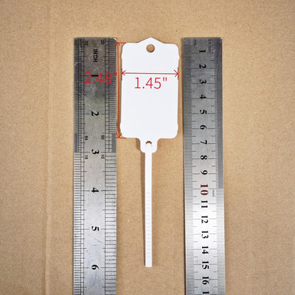 100pcs Reusable Blank Plastic Tags Ties Key Tags 1.45"*2.48" Serrated Tension Sealing Strap with Large Label Plastic Tie Mark Label Waterproof Hang Sign Write on Tag (5 Colors Mixed, 100pcs)