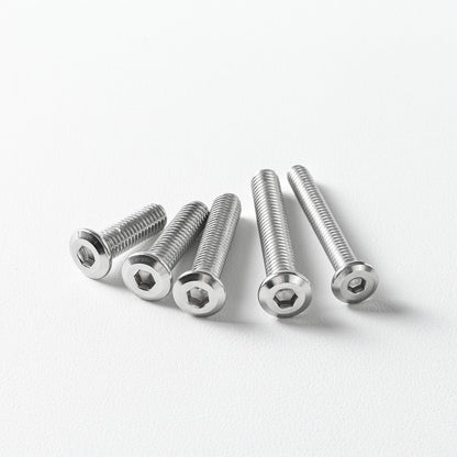 1/4-20 x 3 (10 Pack) Flat Head Hex Socket Cap Screws Bolts, 304 Stainless Steel 18-8, Hex Drive, Bright Finish, Fully Machine Thread