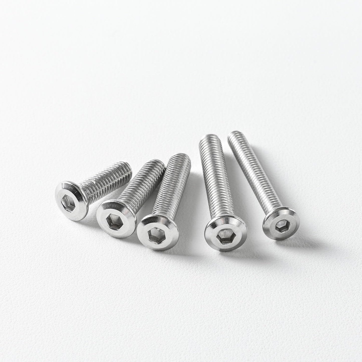 1/4-20 x 5/8" (40 Pack) Flat Head Hex Socket Cap Screws Bolts, 304 Stainless Steel 18-8, Hex Drive, Bright Finish, Fully Machine Thread