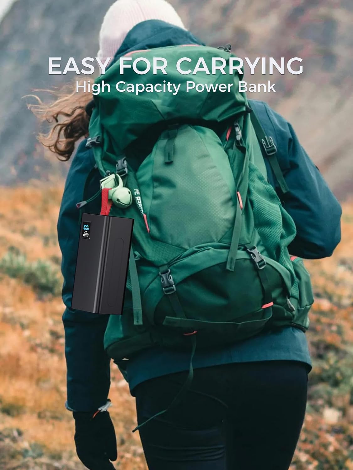 90000mAh Portable Charger Power Bank Large Battery Pack, Upgraded 30W PD & QC 3.0 Fast Charging Big Powerbank, USB-C High Capacity 5 Output 2 Input with LED Display for Phone Tablet