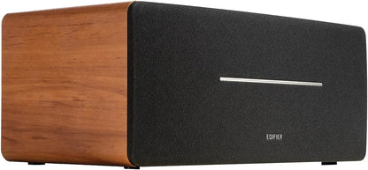 Edifier D12 Integrated Desktop Computer Speakers with Bluetooth 5.0, Wireless Stereo Tabletop Speaker 70 Watts RMS with Subwoofer Line Out, RCA, Aux Input for PC Monitor Laptop - Wooden Enclosure