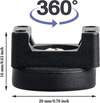 Yookeer 15 Pcs Magnetic Zip Tie Mount Base Black Magnetic Cable Clips Wire Holder Multipurpose Cable Ties Management Base Electrical Supplies for Wire (22 mm)