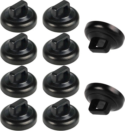 Magnet Zip Tie Mount Clips Magnetic Zip Ties Mount Base Holder Multipurpose Wire Cable Holder Mount Wire Clips Management for Home Office Marine Electrical Wiring (Black, 10 Piece)