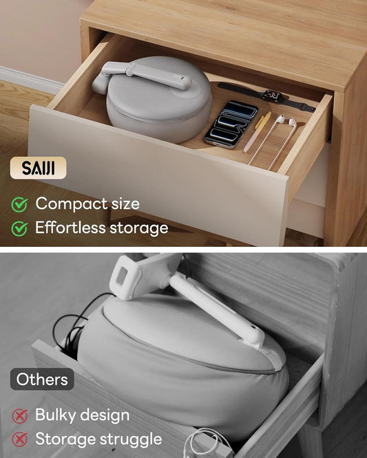 SAIJI Cell Phone Pillow Holder mini iPhone Stand for Bed, Upgraded mini Angle & Height Adjustable Phone Pillow Stand for Watching Video On Bed/Sofa/Lap, Fit for 4.7"-7.0" Device (Gray)